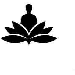 lotus flower blooming into a meditating figure 1 - 2D/3D Wall Art STL+SVG For CNC Router, Plasma, Waterjet, Laser & 3D Printer