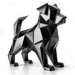 Low Poly Dog Showpiece 3D Print – Minimalist Decorative Figurine