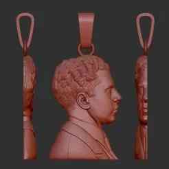 Lucky Luciano Mugshot (Side) Pendant