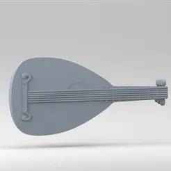 Lute | Small Accessory | STL File