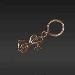 Luxury Fandom Emblem Keychain - Sophisticated Stylized Charm for Enthusiasts