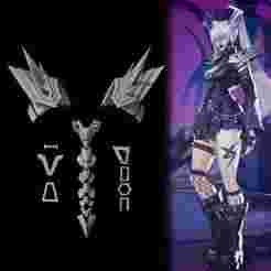 Magik Punkchild - Shoulder, Back Accesories - Marvel Rivals Cosplay Prop