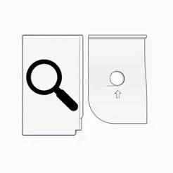 Magnifying Glass Business Card Holder