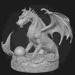Majestic Dragon Statue