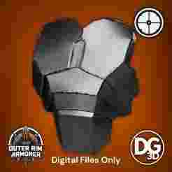 Mandalorian Nomad Chest Armor STL from SWTOR - Digital STL File Only