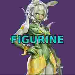 Mantis Flora Maiden Costume Marvel Rivals Clothed Figurine for 3d printing, GIft