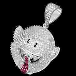 Mario Ghost Diamond Pendant