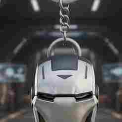 Marvel War Machine Helmet Keychain (No Supports)
