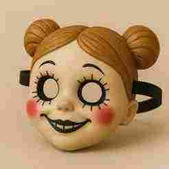 Mascara de muñeca diabólica Halloween