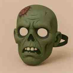 Mascara zombi, disfraz,