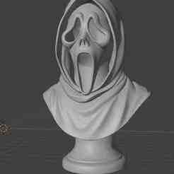Masked Horror Villain Bust - Halloween Scary 3D Printable STL"