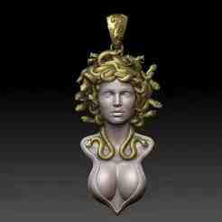 Medusa Pendant – 3D Model (STL)