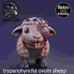 Meme Sheep - Alien Earth 3D figure Retro Infinity style (90mm) : vinyl collectible