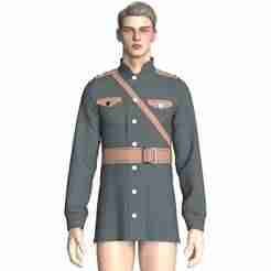 Men Military Uniform | Marvelous / Clo3d / obj / fbx