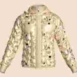 Men Padded Printed Jacket | Marvelous / Clo3d / obj / fbx