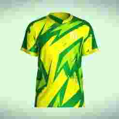 Mens Soccer Multi color Green and yellow Jersey Player-10  | Marvelous / Clo3d / obj / fbx