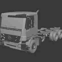 Mercedes Benz Actros 18 - Complete 3D Model (Printable)