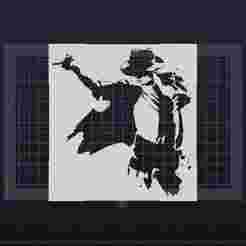 Micheal Jackson t-shirt stencil