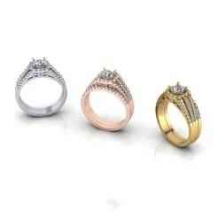 micro prong engagement jewelry ring