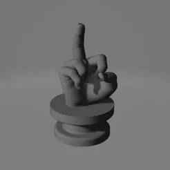 Middle Finger Croc Charm