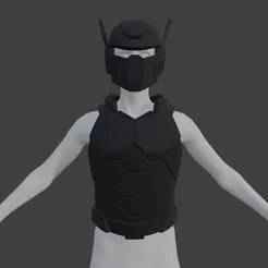 Midnight Riot Helmet and Chestarmor