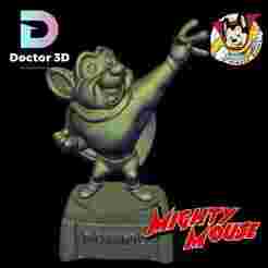 mighty mouse-sculpture