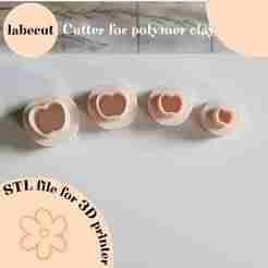 Mini Apple polymer clay cutter