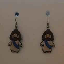 Mini Jesus Earrings | No AMS Needed | Easy Color Swap | 3D Print STL