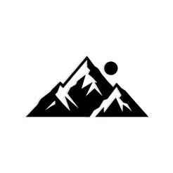 Minimal mountain 1 - 2D/3D Wall Art STL+SVG For CNC Router, Plasma, Waterjet, Laser & 3D Printer