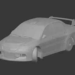 Mitsubishi Lancer EVO IX - Complete 3D Model (Printable)