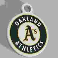 MLB - Oakland Athletics Keyring