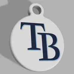 MLB - Tampa Bay Rays Keyring