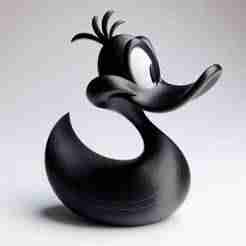 Modern Duck Showpiece 3D Print – Decorative Sculpture, Stylish Figurine
