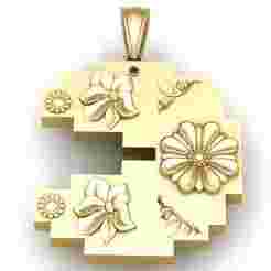 modern floral design  3D printable model