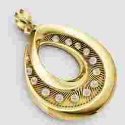 Modern Gold Pendant   3D PRINTABLE MODEL
