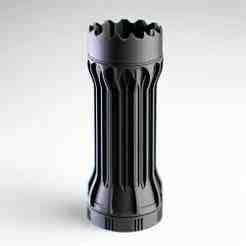 Modern Robotic Style Holder 3D Print – Futuristic Desk Organizer