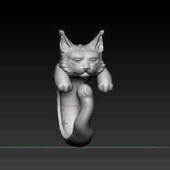 Modular Cat Ring - Cute Adjustable 3D Printable Jewelry