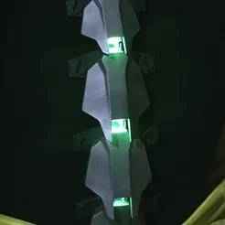 Modular Wearable Sandevistan Cosplay Spine – Fully Articulated & LED-Ready