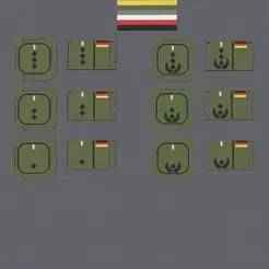 MOLLE Rank Clips / Army / Doctors Dentists Pharmacists