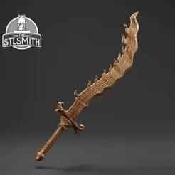 Monk's Flameblade Elden Ring Life Size Prop STL