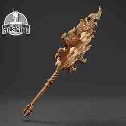 Monk's Flamemace Elden Ring Life Size Prop STL