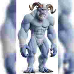 Monster Figure STL - 3D Print Monster - Monster Miniature Model - Monster Toy 3D - Monster Statue STL