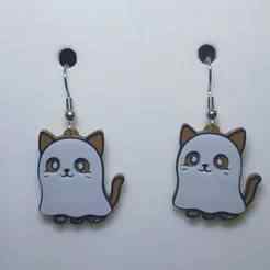 Monster Mix Earrings & Keychains Ghost Cat and Dog – Halloween Pet Outfits (No AMS Needed)