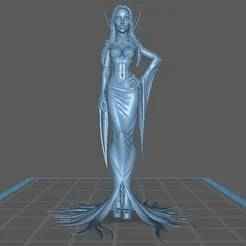Morticia dark gothic woman