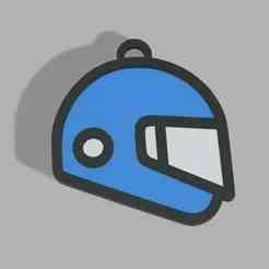 Motorcycle Helmet Keyring - Motorcycle