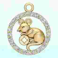 Mouse pendant - N929 - 3D print model