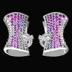 Multicolor Diamond Hip Hop Earring