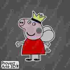 Multicolor keychain - Pepa pig fairy