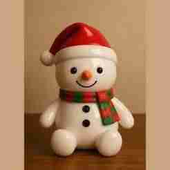 Muñeco de nieve, figura decoración navidad