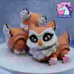 🦉🐻 My Little Owlbear! - flexi articulated posable toy and keychain with 3MF included!